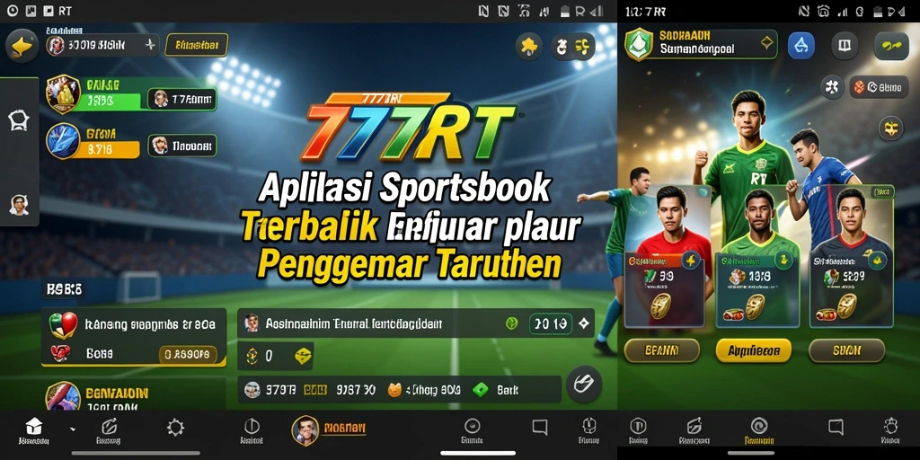 Tampilan gameplay menarik dalam aplikasi 777RT Sportsbook.