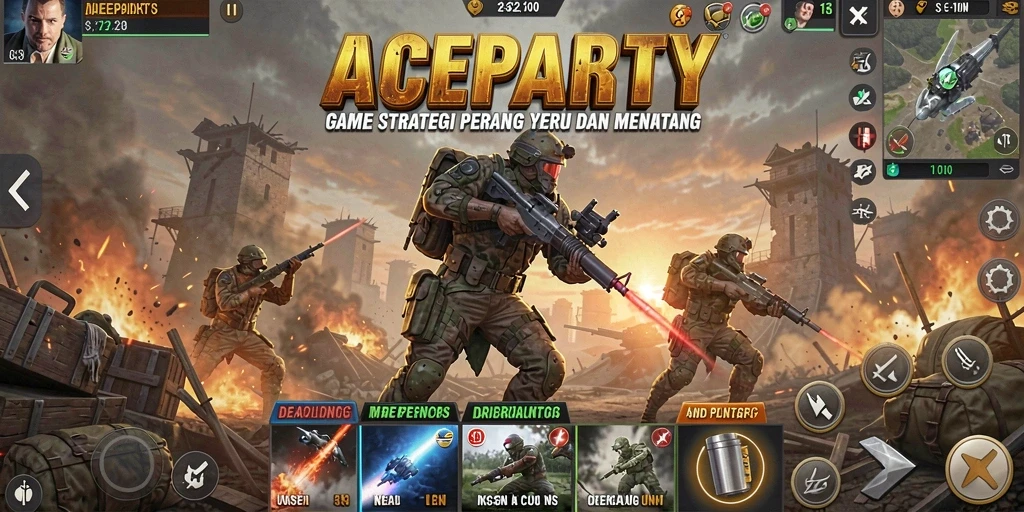 Tampilan gameplay seru dan mendetail dari ACEPARTY.