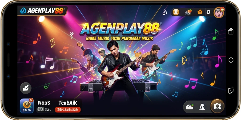 Tampilan gameplay AGENPLAY88 yang penuh warna dan energik.