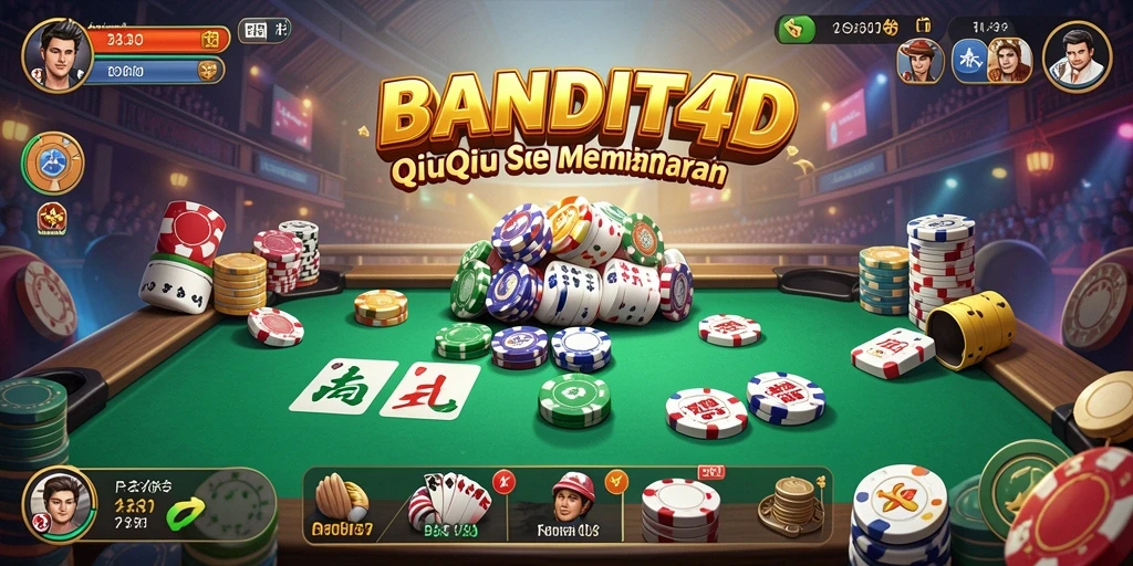 Screenshot gameplay BANDIT4D yang menampilkan aksi QiuQiu.