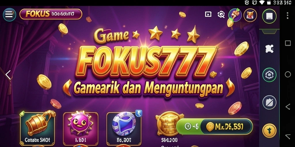Tampilan screenshot gameplay FOKUS777 yang seru dan menarik.
