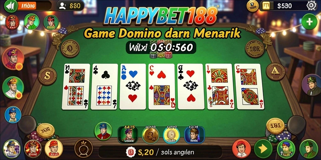 Screenshot tampilan gameplay seru dari HAPPYBET188.