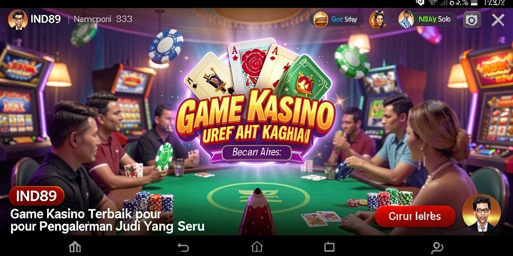Tampilan gameplay seru dari aplikasi Kasino IND89 dengan pilihan permainan menarik.