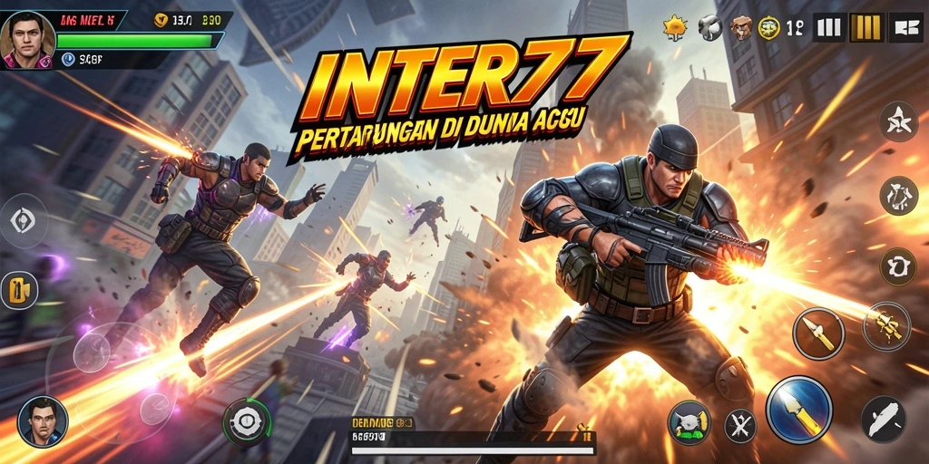 Tangkapan layar INTER77 menunjukkan aksi pertarungan yang mendebarkan.