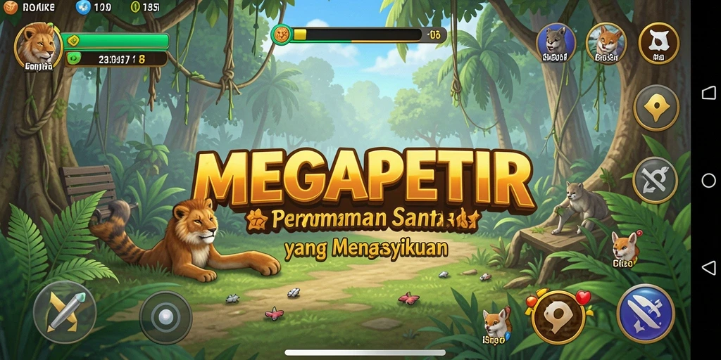 Tangkapan layar dari gameplay MEGAPETIR yang menampilkan keseruan bermain.