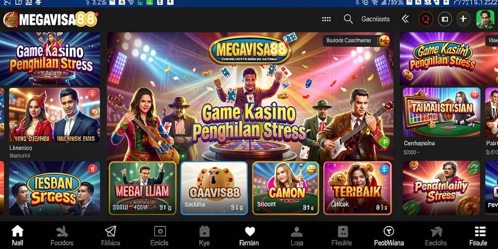 Tampilan menarik dari gameplay MEGAVISA88 di dunia Kasino.