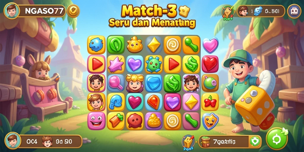 Tampilan gameplay NGASO77 yang seru dan memikat.