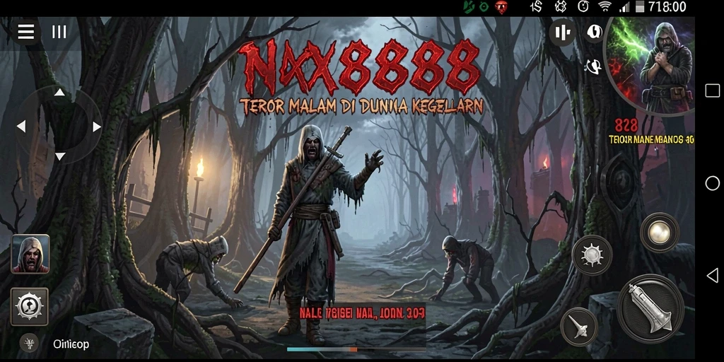 Menampilkan gameplay menegangkan dalam suasana seram.