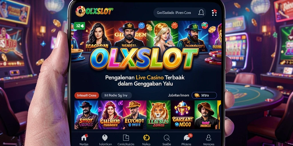 Screenshot gameplay Live Casino OLXSLOT yang menampilkan dealer profesional dan permainan seru.