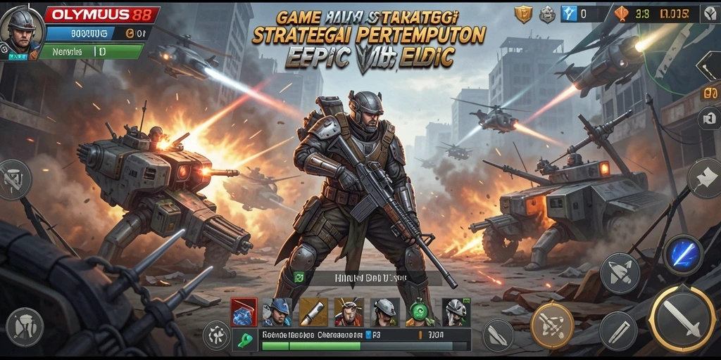 Tampilan gameplay OLYMPUS88 yang epik dengan strategi pertempuran mendalam.