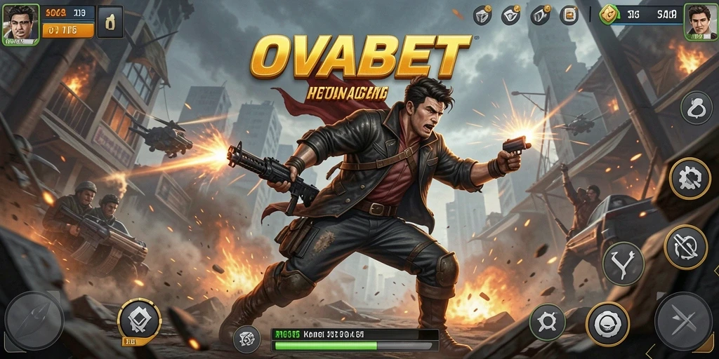Tangkapan layar utama menunjukkan aksi luar biasa dalam gameplay OVABET.