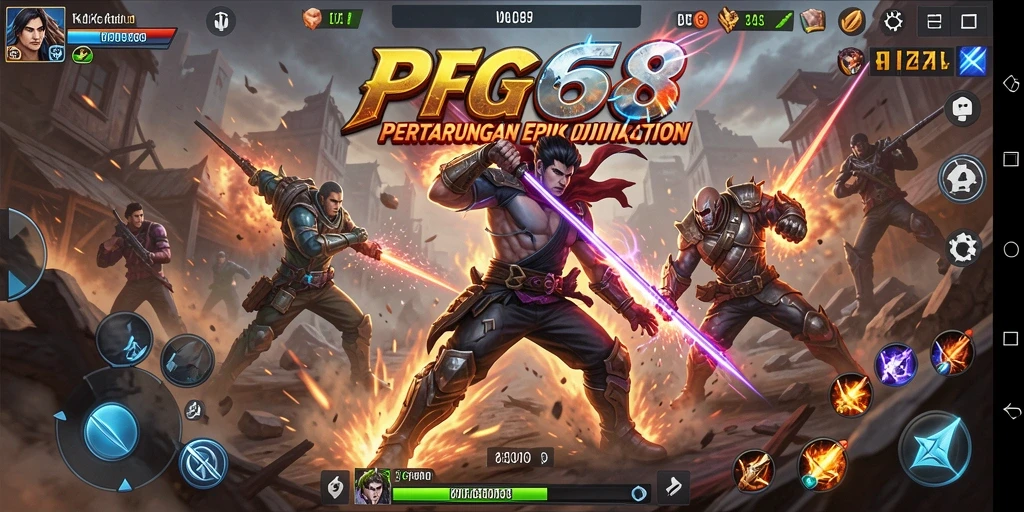 Screenshot PGG68 menampilkan aksi seru dalam permainan yang mendebarkan.