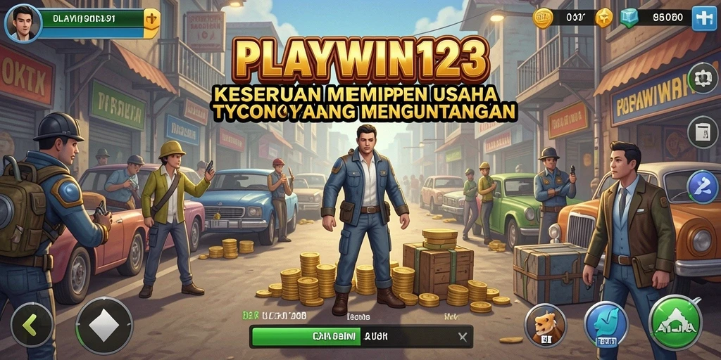 Tangkapan layar gameplay <strong>PLAYWIN123</strong> yang menunjukkan dinamika bisnis yang menarik.