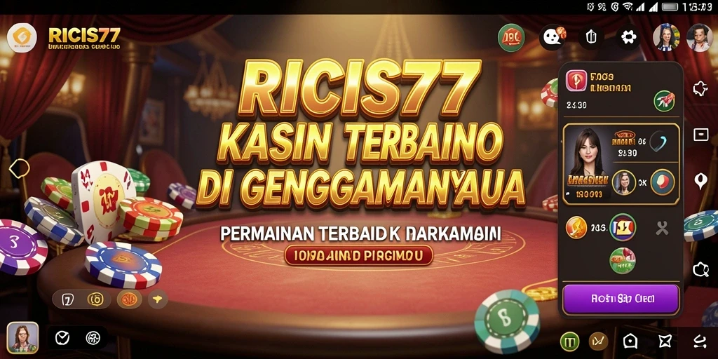 Tampilan menarik dari gameplay Kasino di RICIS77.
