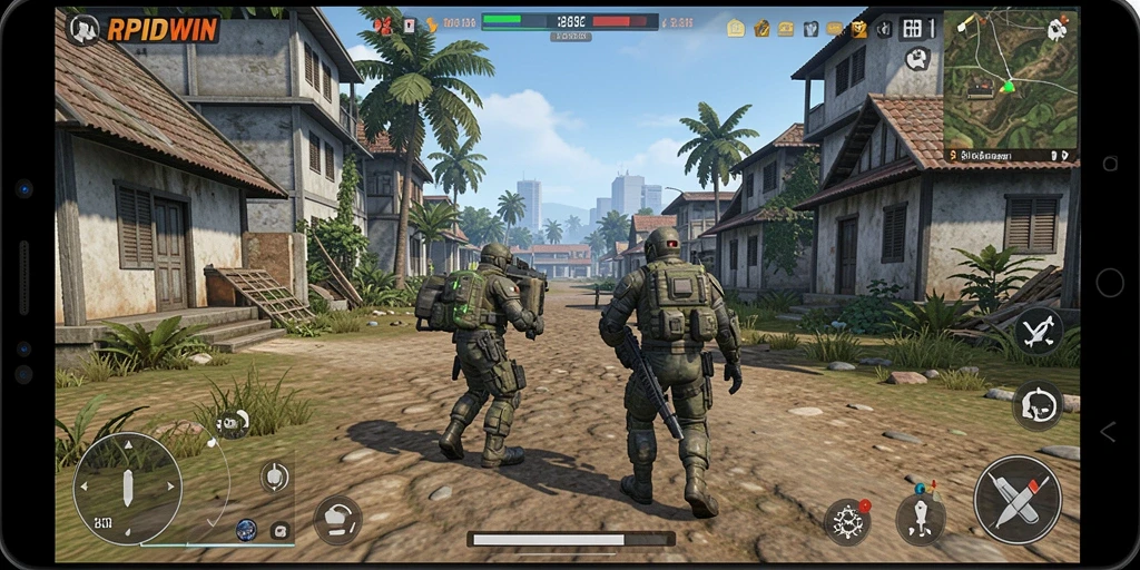 Tampilan gameplay RPIDWIN yang menakjubkan dan interaktif.