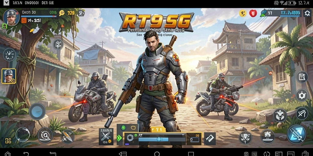Tampilan gameplay mendalam dari pertempuran strategi di RT99.