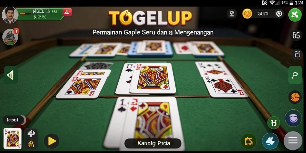 Tampilan menarik dari permainan Gaple di TOGELUP.