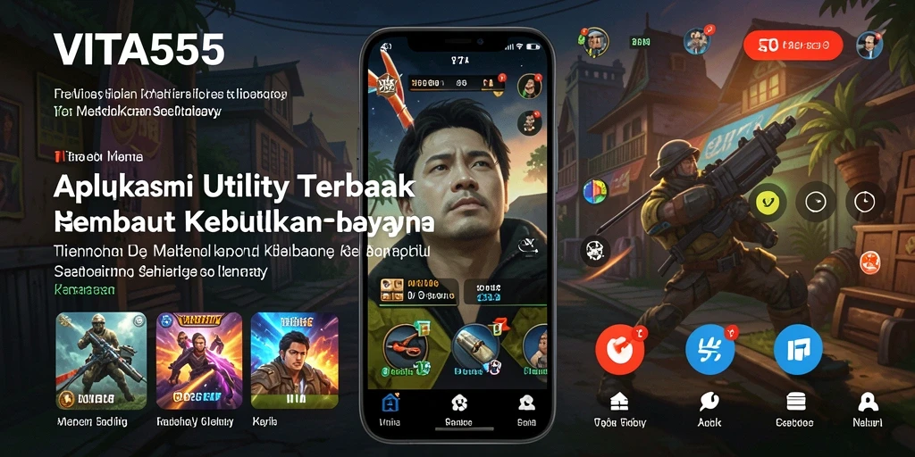 Tampilan utama VITA555 menampilkan antarmuka yang sederhana dan intuitif.
