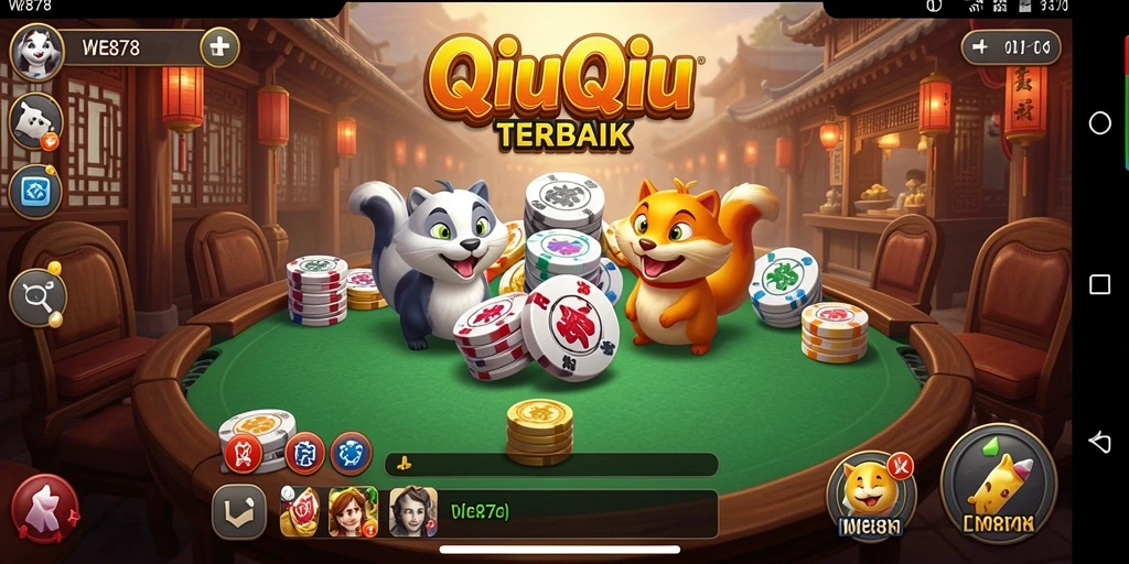 Screenshot menampilkan gameplay seru QiuQiu di WE878.