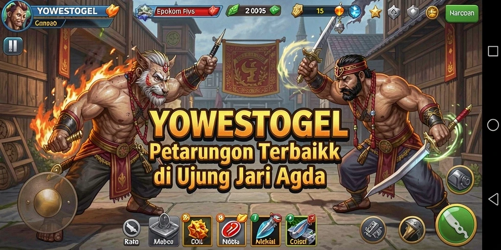 Tampilan aksi seru dalam YOWESTOGEL saat bertarung.